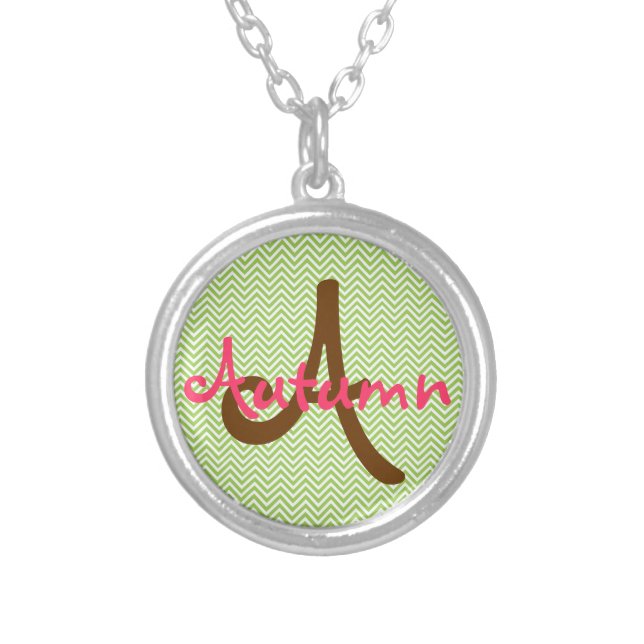 Personalized Silver Plated Necklace (Front)
