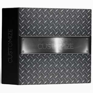 Personalized Silver Steel Binder