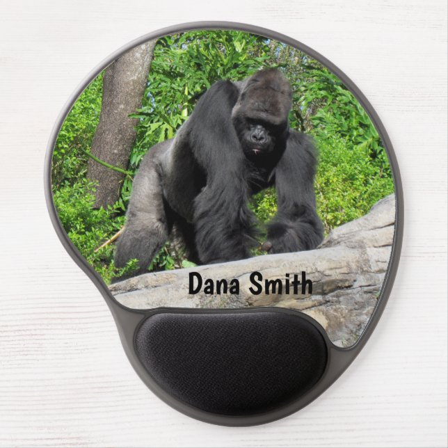 Personalized Silverback Gorilla Mouse Pad (Front)