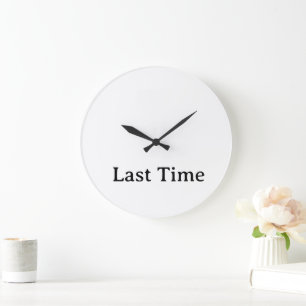 personalized simple 10.75" Acrylic Large Clock