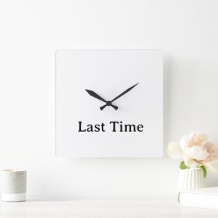 personalized simple 110.75" Acrylic Square Wall Clock