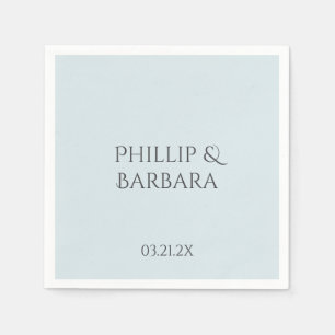 Personalized Simple 60th Wedding Anniversary Party Napkins
