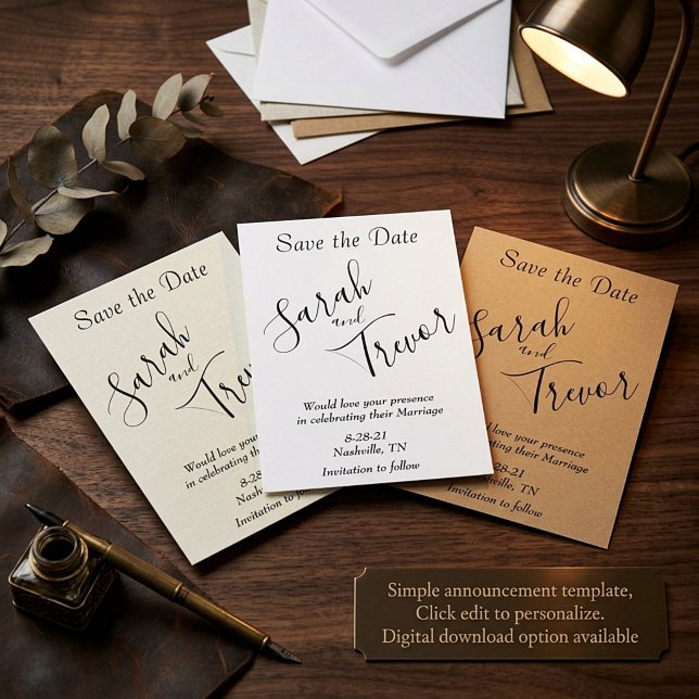 Personalized simple announcement  (Creator Uploaded)