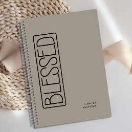 Personalized Simple Blessed Gratitude Journal 