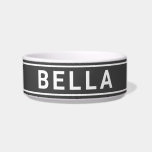Personalized Simple Bold Name Template Pet Food Bowl<br><div class="desc">Custom Name Personalized Pet Food Bowl.</div>