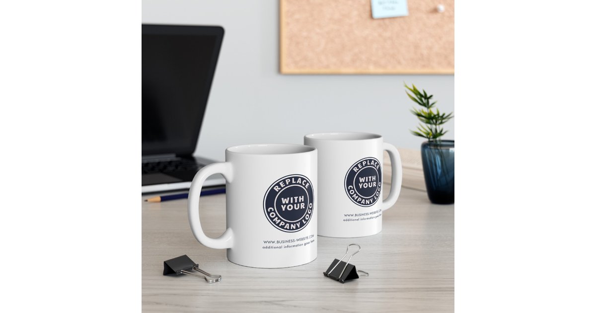 Personalized Simple Personalized Simple Business Promotional Logo Coffee Mug | Zazzle