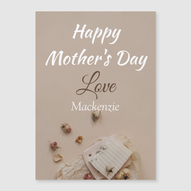 Personalized Simple & Chic mothers Day | Floral  (Front)