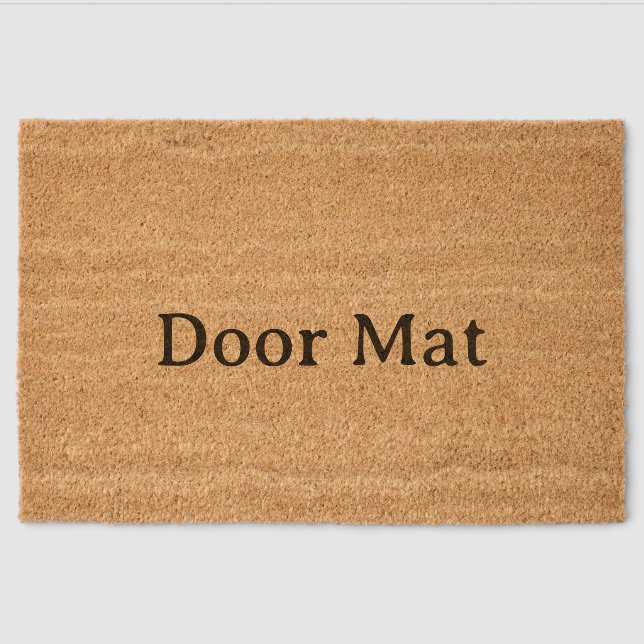 personalized simple Coir Mat (Front)