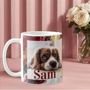 Personalized simple dog Photo and name keepsake Coffee Mug