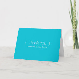 Personalized simple Elegant Thank You Card