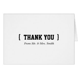 Personalized simple Elegant Thank You Cards