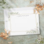 Personalized Simple Elegant Watercolor Greenery Note Card
