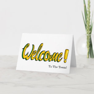 Personalized simple Elegant Welcome Card