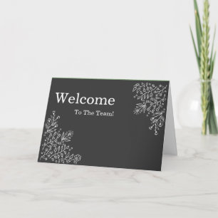 Personalized simple Elegant Welcome Card