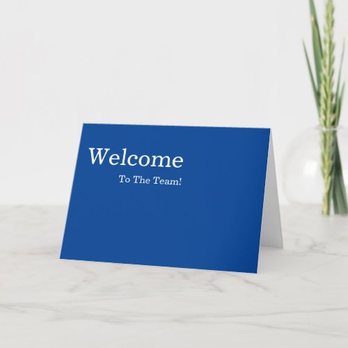 Personalized simple Elegant Welcome Card