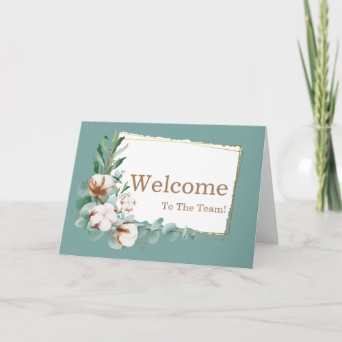 Personalized simple Elegant Welcome Card