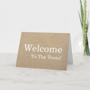 Personalized simple Elegant Welcome Card