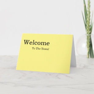 Personalized simple Elegant Welcome Card