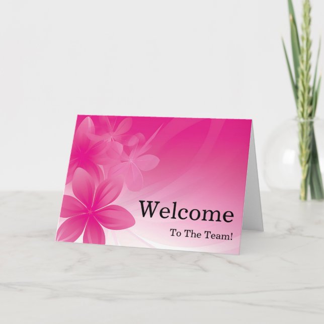 Personalized simple Elegant Welcome Card (Front)
