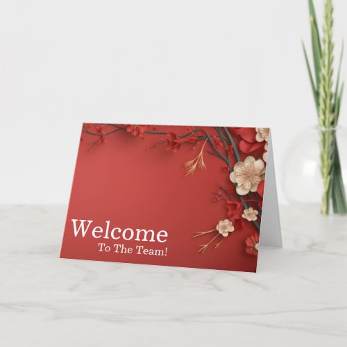 Personalized simple Elegant Welcome Card