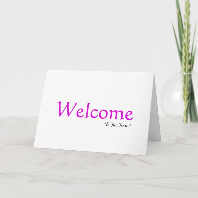 Personalized Simple Elegant Welcome Letterpress Thank You Card (Front)