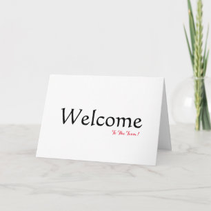 Personalized Simple Elegant Welcome Thank You Card