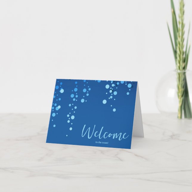 Personalized simple Elegant Welcome to the team Card (Front)