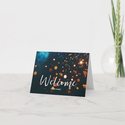 Personalized simple Elegant Welcome to the team Card