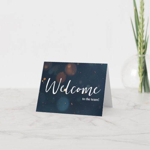 Personalized simple Elegant Welcome to the team Card