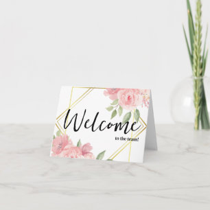 Personalized simple Elegant Welcome to the team Card