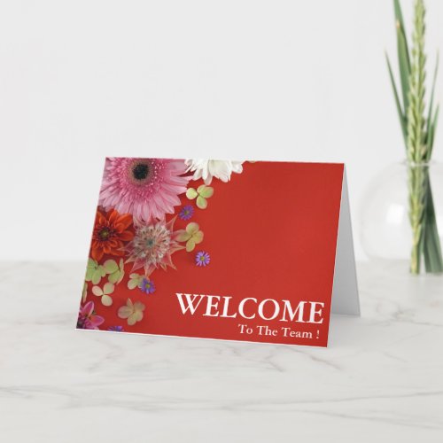 Personalized Simple Elegant Welcome To The Team  Card