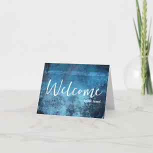Personalized simple Elegant Welcome to the team Card