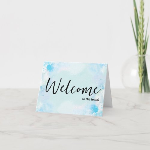 Personalized simple Elegant Welcome to the team Card