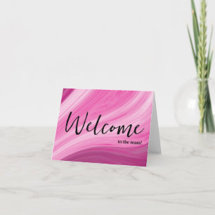 Personalized simple Elegant Welcome to the team Card