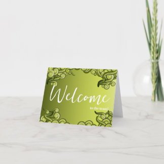Personalized simple Elegant Welcome to the team Card