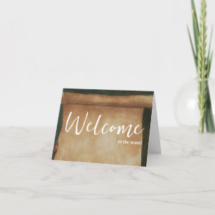 Personalized simple Elegant Welcome to the team Card