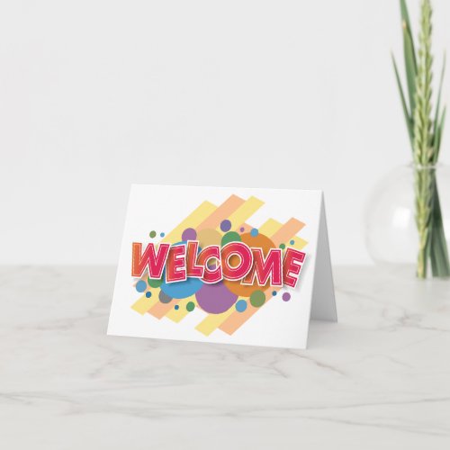 Personalized simple Elegant Welcome to the team Card