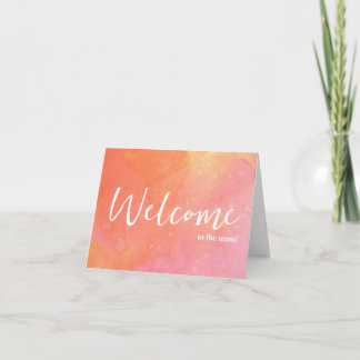 Personalized simple Elegant Welcome to the team Card