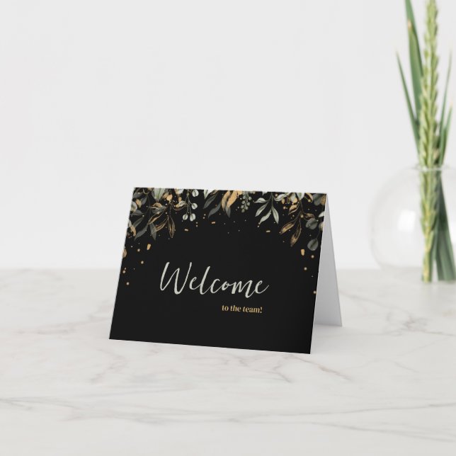 Personalized simple Elegant Welcome to the team Card (Front)