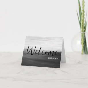 Personalized simple Elegant Welcome to the team Card