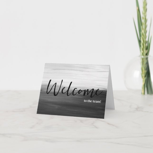Personalized simple Elegant Welcome to the team Card (Front)