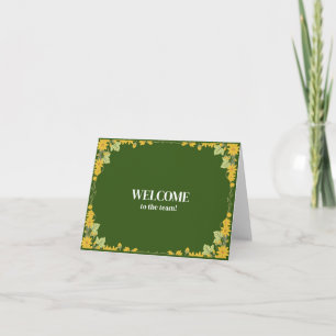 Personalized simple Elegant Welcome to the team Card