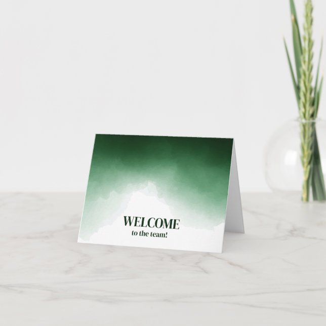 Personalized simple Elegant Welcome to the team Card (Front)