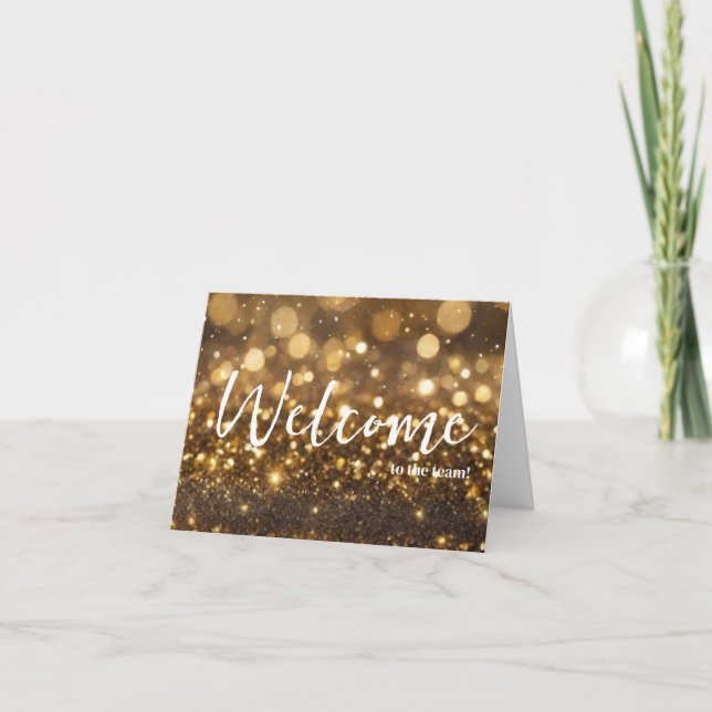 Personalized simple Elegant Welcome to the team Card (Front)