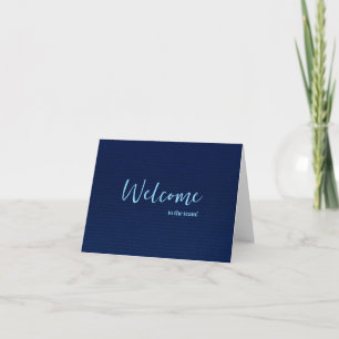 Personalized simple Elegant Welcome to the team Card