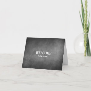 Personalized simple Elegant Welcome to the team Card