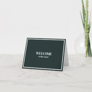 Personalized simple Elegant Welcome to the team Card