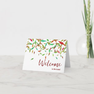 Personalized simple Elegant Welcome to the team Card