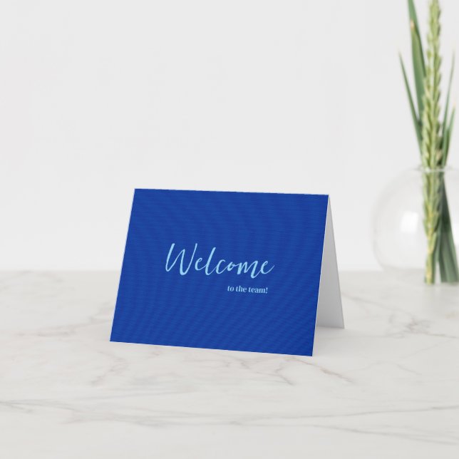 Personalized simple Elegant Welcome to the team Card (Front)