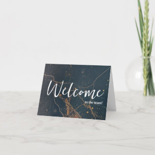 Personalized simple Elegant Welcome to the team Card